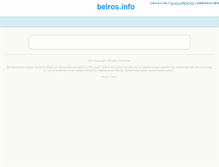 Tablet Screenshot of belros.info